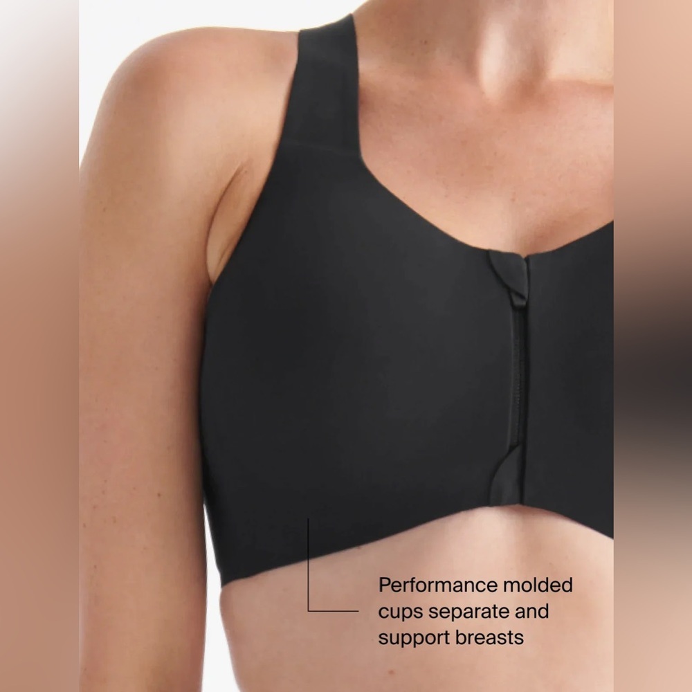 NWT Knix Catalyst Front Zip Sports Bra | Size 2 Green - Picture 4 of 11